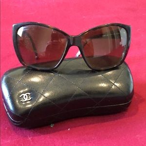 Authentic Chanel sunglasses with case